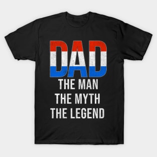 Dutch Dad The Man The Myth The Legend - Gift for Dutch Dad With Roots From Dutch T-Shirt